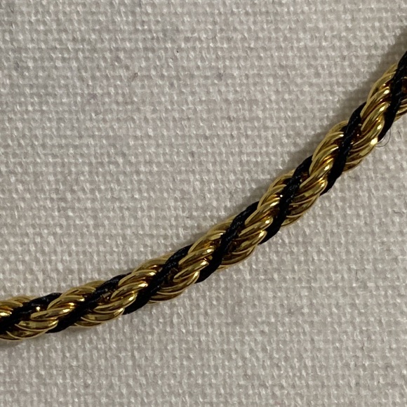 🟢 SALE Gold And Black Rope Chain - Picture 4 of 5